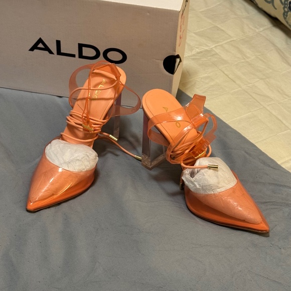 Aldo Shoes - ALDO Clear creamsicle orange